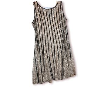 Lane Bryant Woman lace dress. Black and cream. Size 20.